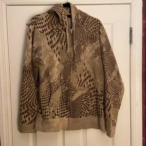 Oakley Patterned Zip-Up Hoodie